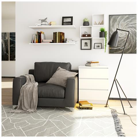 Cassettiera K60, 3 cassetti, 60x40x77 cm, Colore Bianco - Foto 7