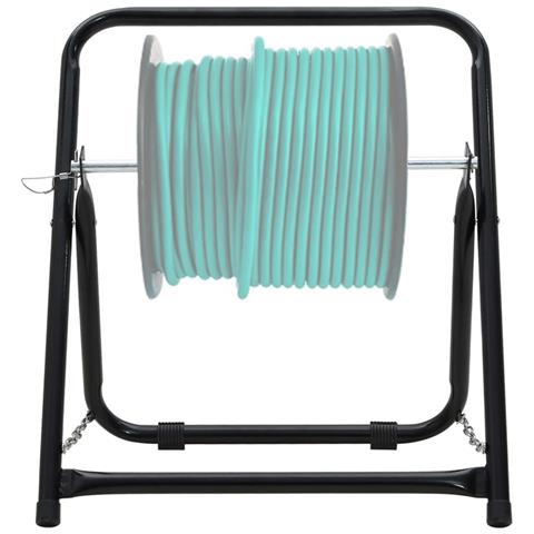 Carrello Avvolgitubo 48cm 45kg Nero Acciaio Verniciato Polvere - Foto 2