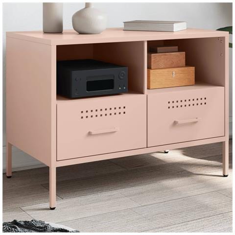 Mobile TV Rosa 68x39x50,5 cm in Acciaio - Foto 2