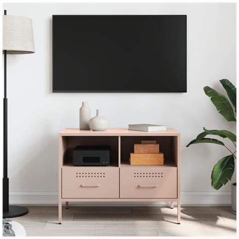 Mobile TV Rosa 68x39x50,5 cm in Acciaio - Foto 10