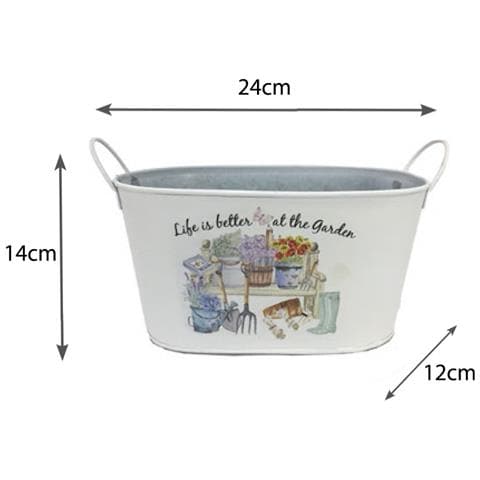 Portavaso Vaso Decorativo Per Fiori Piante Design Interno Esterno Azalea 24x14x12 Azalea - Foto 3