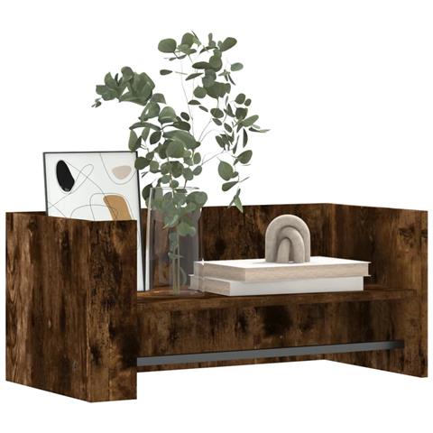 Mensola A Muro Rovere Fumo 70,5x35x30,5 Cm Legno Multistrato - Foto 3