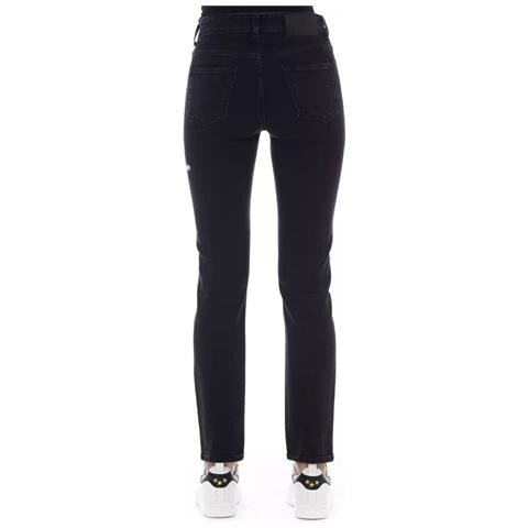 Jeans E Pantaloni In Cotone Nero - W27 - Foto 3