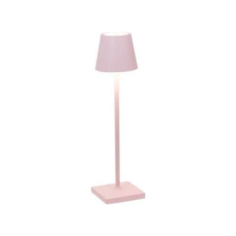 Lampada A Led Da Tavolo Poldina Pro Micro Rosa Ricaricabile E Dimmerabile Con Batteria Fino A 12 Ore - Foto 1