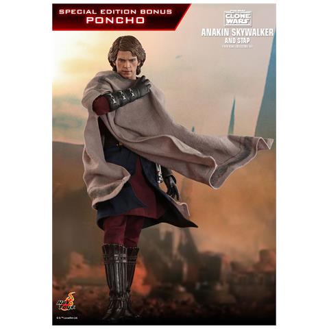 Figurina Tms019 - Star Wars : The Clone Wars - Anakin Skywalker Versione Deluxe - Foto 5