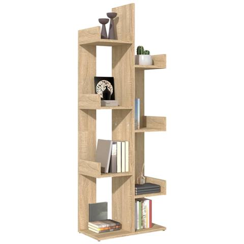 Lusso Casadino - Libreria Rovere Sonoma 48x25,5x140 Cm In Truciolato - Foto 2