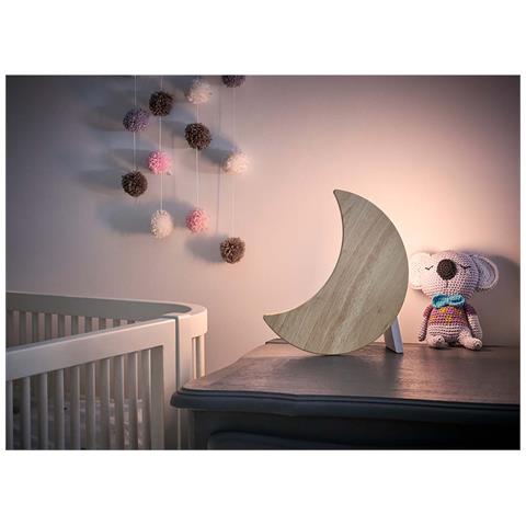 9w Lula Luna Luce Regolabile Bluetooth Luce Notturna Musicale, Bianco - Foto 2