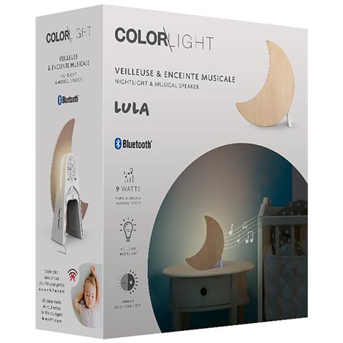 9w Lula Luna Luce Regolabile Bluetooth Luce Notturna Musicale, Bianco - Foto 4