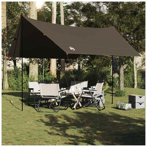 Telone da Campeggio Marrone 462x306x211 cm Impermeabile - Foto 2