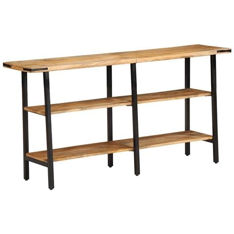 Tavolo Consolle 140x35x70 cm in Legno Massello di Mango - Foto 1