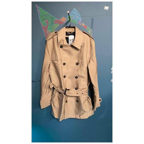 Trench Donna Cappotto Con Bottoni Con Cintura Elegante Beige L - Foto 2