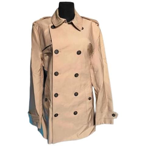 Trench Donna Cappotto Con Bottoni Con Cintura Elegante Beige L - Foto 1
