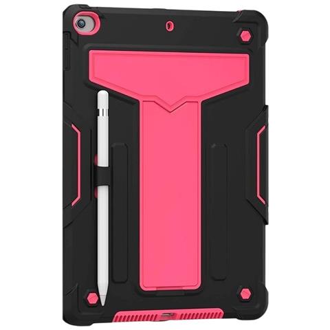 Custodia Blindata Con Supporto Per Ipad 7/8/9 Generazione 10.2 Pollici Rosa - Foto 1