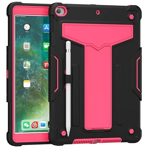 Custodia Blindata Con Supporto Per Ipad 7/8/9 Generazione 10.2 Pollici Rosa - Foto 2