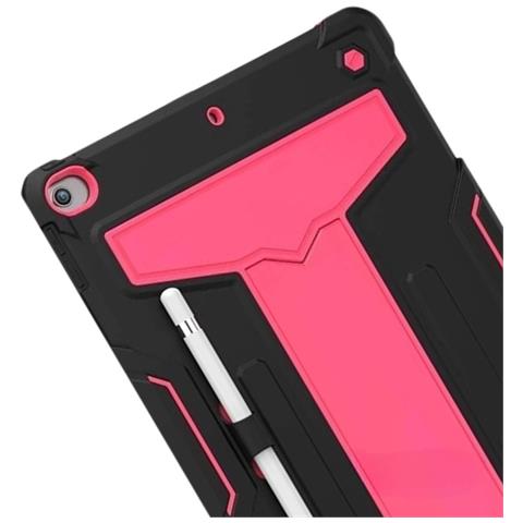 Custodia Blindata Con Supporto Per Ipad 7/8/9 Generazione 10.2 Pollici Rosa - Foto 4