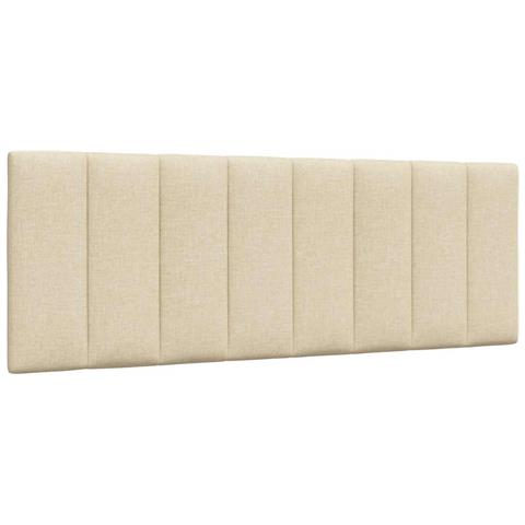Letto con Materasso Crema 140x200 cm in Tessuto - Foto 9