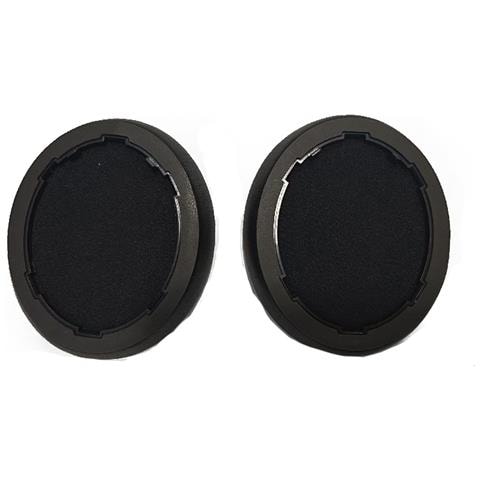 2 Cuscinetti Di Ricambio In Pelle Proteica Nera Compatibili Con Cuffie Gaming Hyperx Cloud Mix 2 - Foto 2