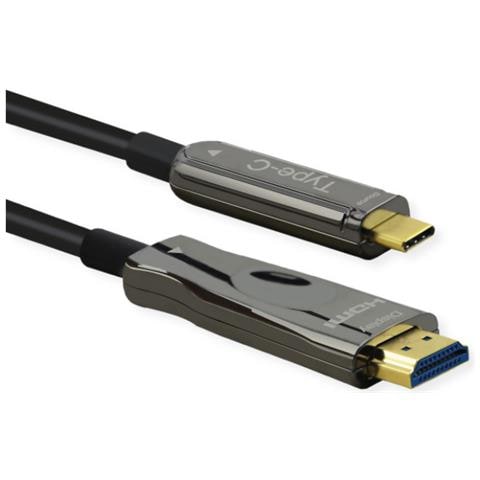14.01.3474 cavo e adattatore video 30 m HDMI tipo A (Standard) USB tipo-C Nero - Foto 1