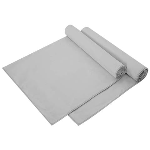Asciugamani Sportivi 2 pcs Grigio 140 x 70 cm - Foto 1