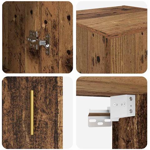 Pensile Legno vecchio 34,5 x 34 x 90 cm Legno multistrato - Foto 9