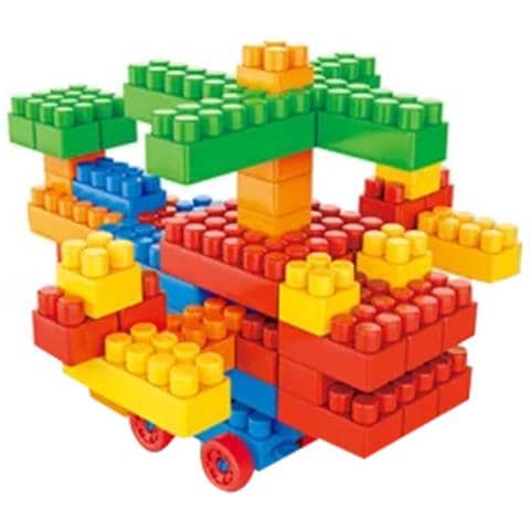 Set Di 4 Gioco Di Costruzione Per Bambini 138 Blocchi Assemblabili, Multicolore - Foto 2