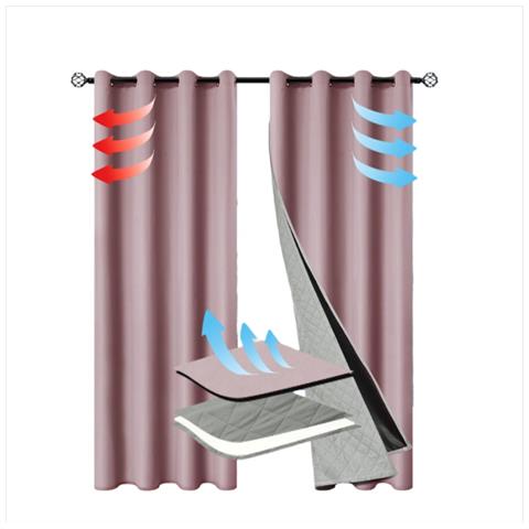 Tenda Oscurante Termica Isolante Antivento Invernale 2-in-1 Aggiornata (132x213cm, Anelli, Pannello Singolo) - Foto 1