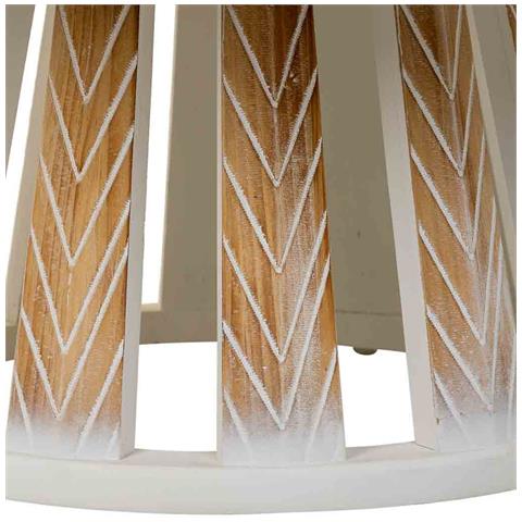 Tavolino Da Caffè In Legno Marrone 80x80x36,5h Cm - Foto 6