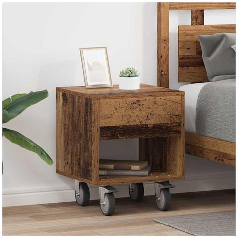 Comodino 2 pcs Legno vecchio 40,5 x 40 x 48 cm - Foto 2