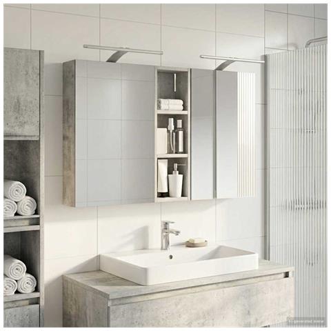 Set di Armadi da Bagno con porta 3 pcs 100 x 10,5 x 60,5 cm - Foto 2