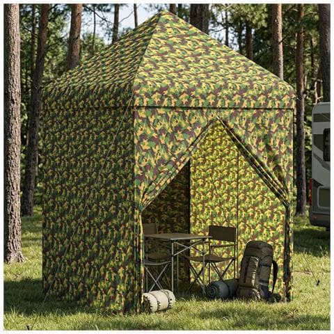 Tendone con 4 Pareti Laterali 2 x 2 m Camouflage Militare - Foto 2