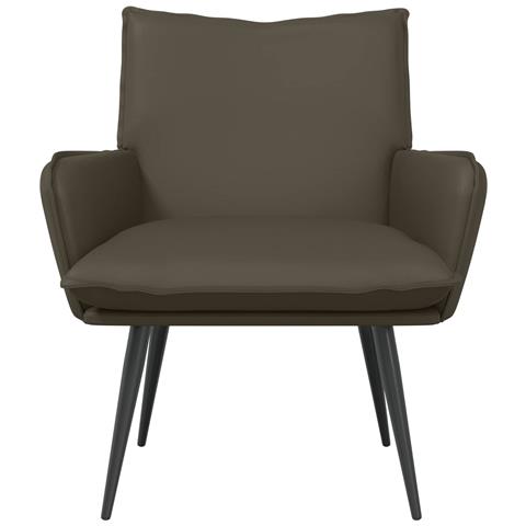 Poltrona Grigio Similpelle - Foto 2