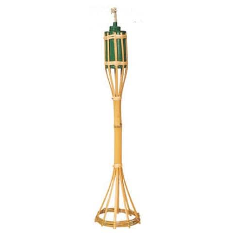 Torce in bamboo serbatoio in lamiera 24 pz da giardino 50 cm - Foto 1