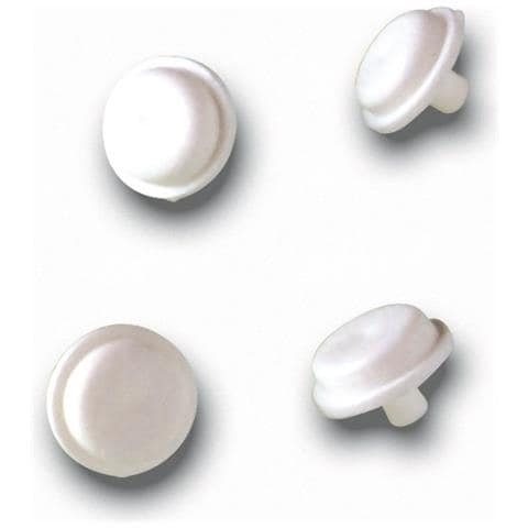 Paracolpi Per Sedili Wc, Paracolpi Per Sedili Wc, Con Un Perno Altezza Mm. 7 Diametro Mm. 21 (numero Pezzi Per Confezione 4)  - Foto 1