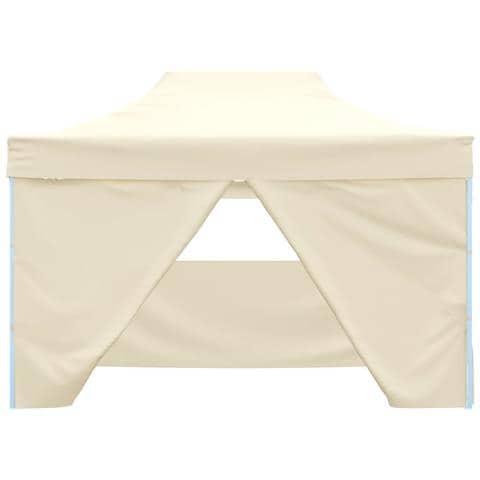 Tenda Pieghevole Pop-Up 4 Pareti Laterali 3x4,5 m Colore Bianco - Foto 2
