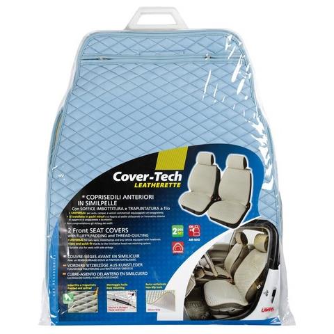 Cp. coprisedili Ant. cover-tech Similpelle Blu+filo - Foto 6