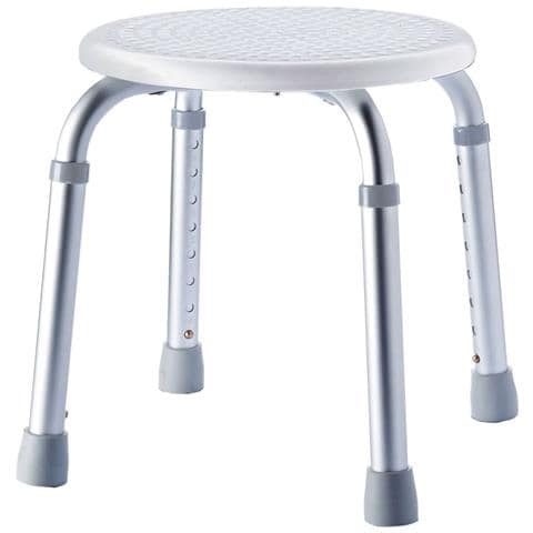 Sgabello da Bagno Rotondo Bianco 110 kg Bianco A00603101 - Foto 1