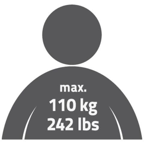 Sgabello da Bagno Rotondo Bianco 110 kg Bianco A00603101 - Foto 5