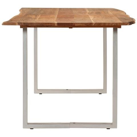 Tavolo Da Pranzo 180x90x76 Cm In Legno Massello Di Acacia - Foto 11