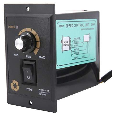 Ac 220v 50 60hz Monofase Motore A Corrente Alternata Del Regolatore Di Velocit Elettrico Di Velocit Del Motore Regolatore Motore Governatore 300w 400w 500w (opzionale) (300w)  - Foto 1