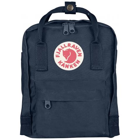 Kånken Mini, Blu marino, Vinylon, Front pocket, Cerniera - Foto 1