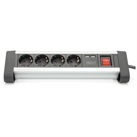4-fold power strip Office 2x USB socket - Foto 2