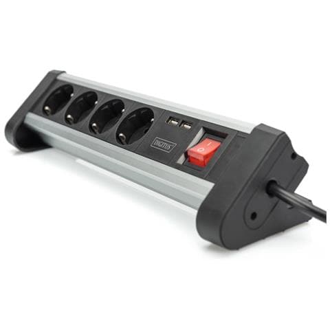 4-fold power strip Office 2x USB socket - Foto 3