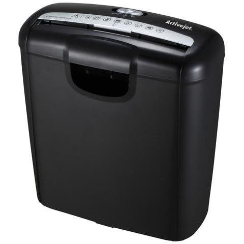 Activejet Distruggidocumenti ASH-0601S, Taglio a striscia, 22 cm, 10 L, Pulsanti, 3000 mm/min, P-1 - Foto 1