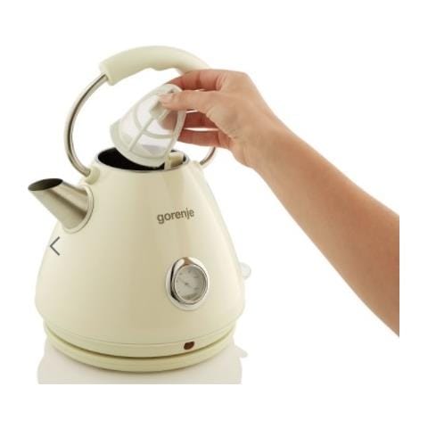 K17cli Standard, Plastica / metallo, Crema, 2200 W, Base Girevole A 360°, 1,7 L - Foto 4