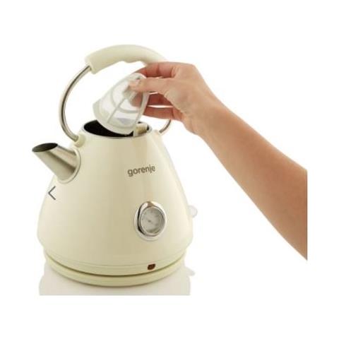 K17cli Standard, Plastica / metallo, Crema, 2200 W, Base Girevole A 360°, 1,7 L - Foto 2