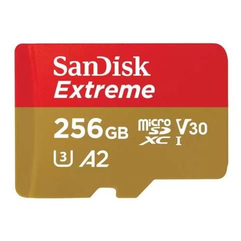 Sandisk Extreme 256 Gb Microsdxc Uhs-i Classe 10 (extreme Microsdxc Card 256 Gb - For Mobile Gaming 190mb/s 130mb/) - Foto 1