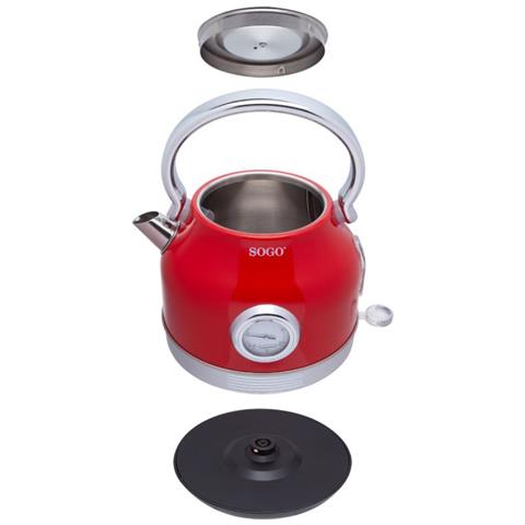 Retrò Bollitore 2200 W E 1.8 Litri Rosso - Foto 4