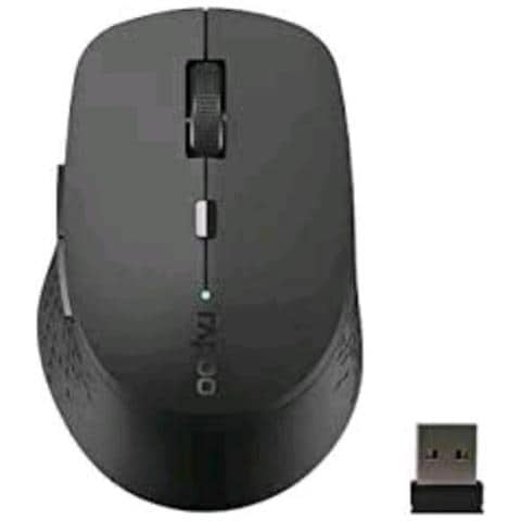 Pc-03b Mouse Ottico Wireless 3 Tasti Con Ricevitore Usb E Batterie Incluse Black - Foto 1