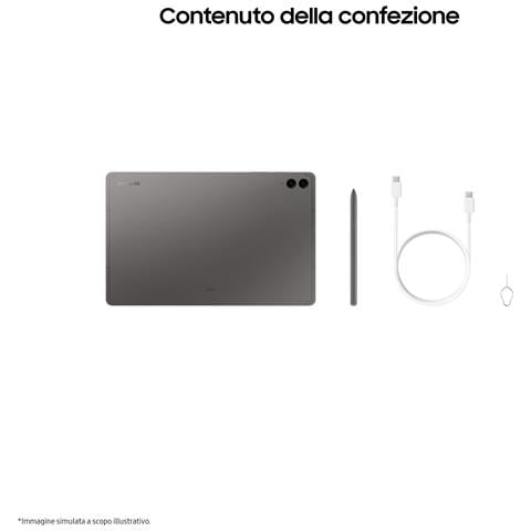 Galaxy Tab S9 FE+ 12.4" LCD Samsung Exynos RAM 8GB Memoria 128 GB +Slot MicroSD Wi-Fi Fotocamera 8Mpx Android 13 Colore Grigio Italia - Foto 2