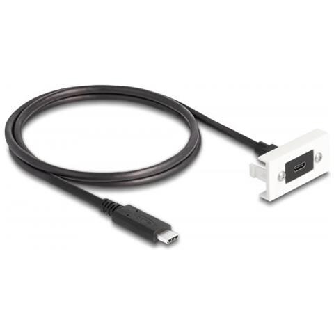 81386 Cavo Usb 1 M Usb 3.2 Gen 2 (3.1 Gen 2) Usb C Nero - Foto 1